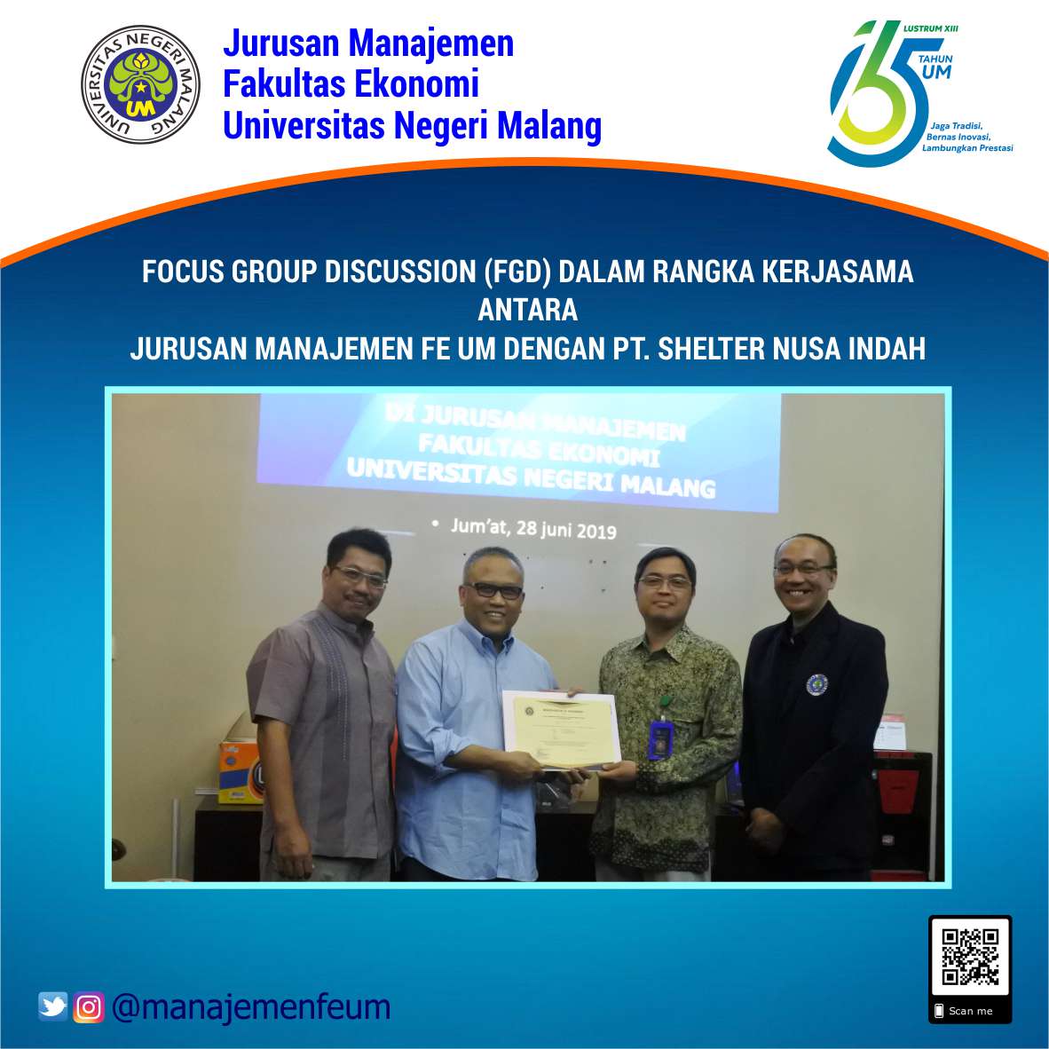 FGD Jurusan Manajemen dengan PT. Shelter Nusa Indah