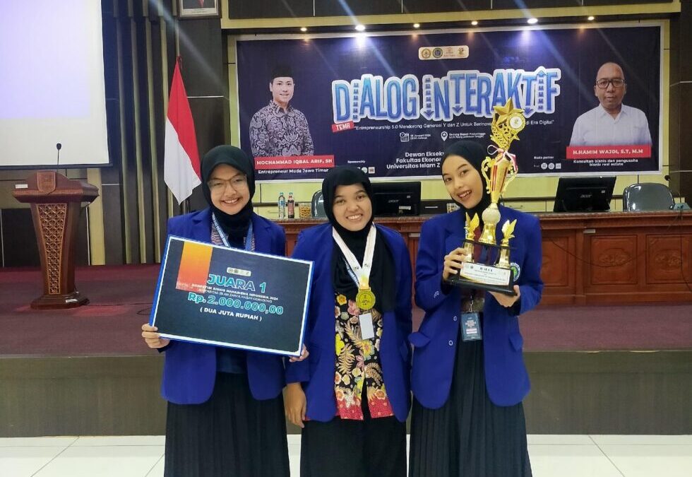 Ukir Prestasi : Mahasiswa Departemen Manajemen UM Raih Juara 1 di Kompetisi Bisnis Plan Mahasiswa Indonesia 2024